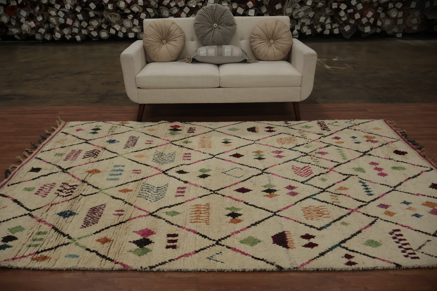 Tribal Moroccan Handmade Area Rug 6x10