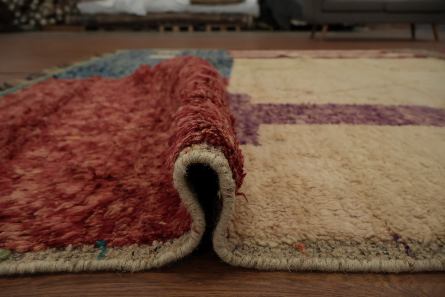 Handmade Moroccan Wool Area Rug 9x13