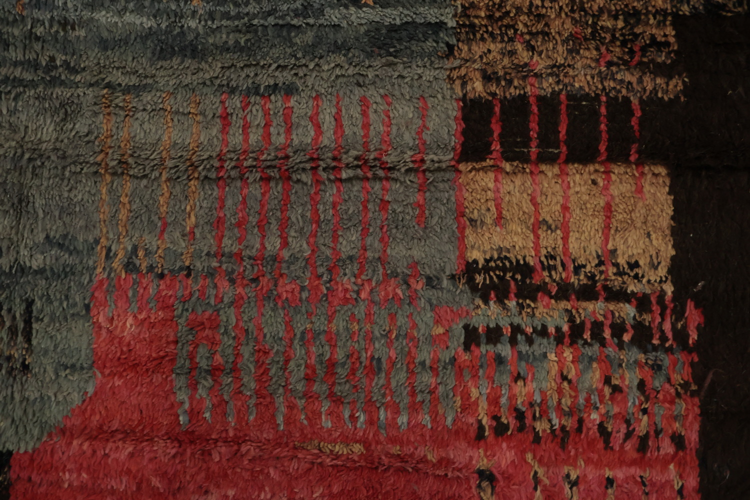 Abstract Moroccan Handmade Wool Rug 10x15