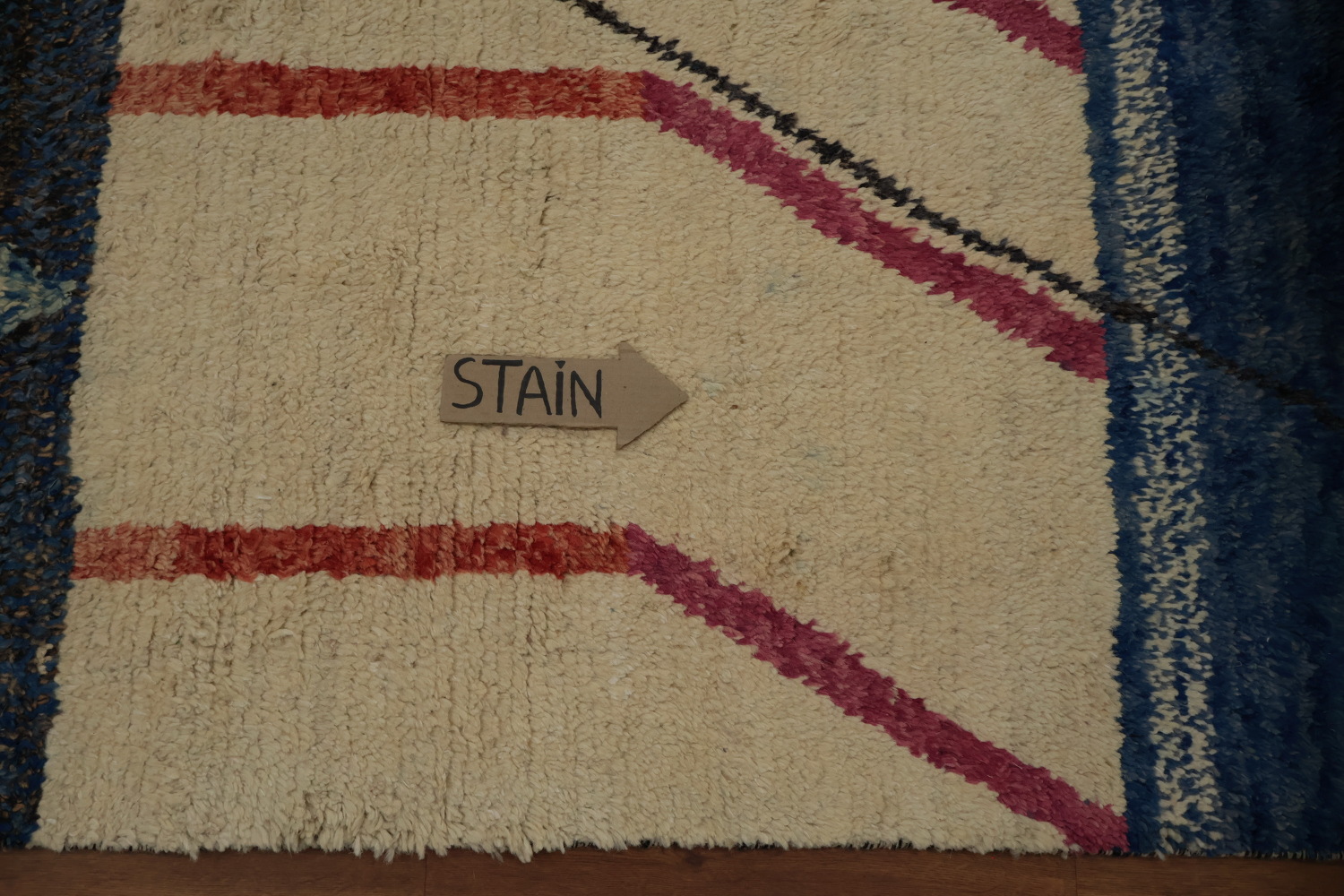 Crafted Moroccan Area Rug 7x11 with Geometric and Muted Shades