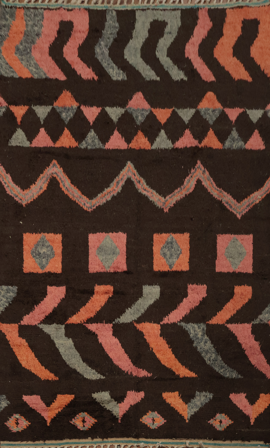 Wool Moroccan Oriental Area Rug 7x11