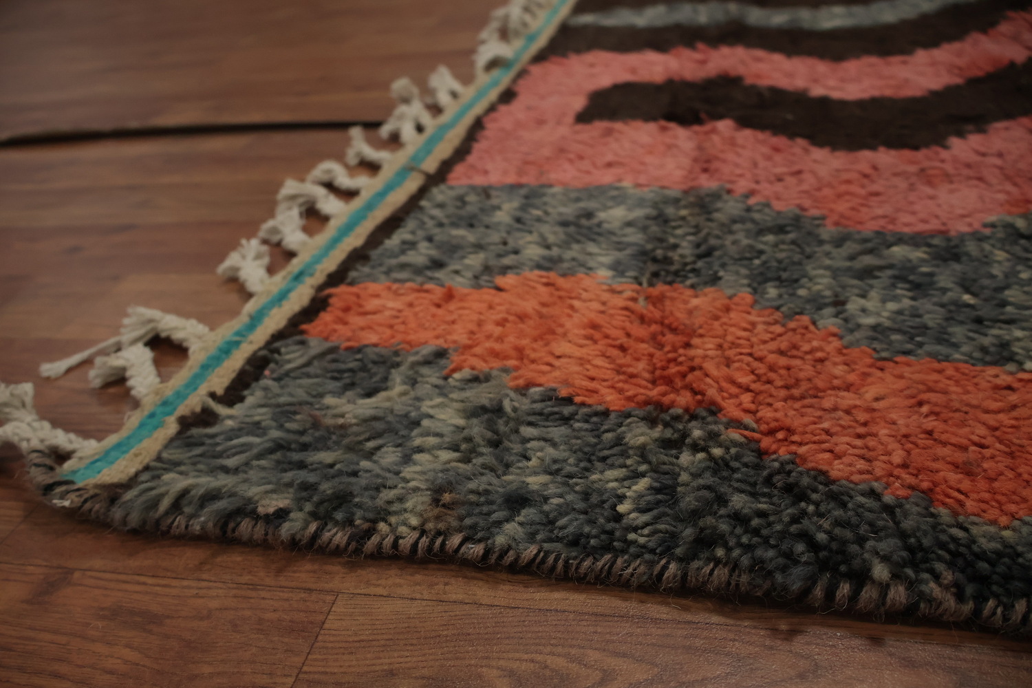 Wool Moroccan Oriental Area Rug 7x11