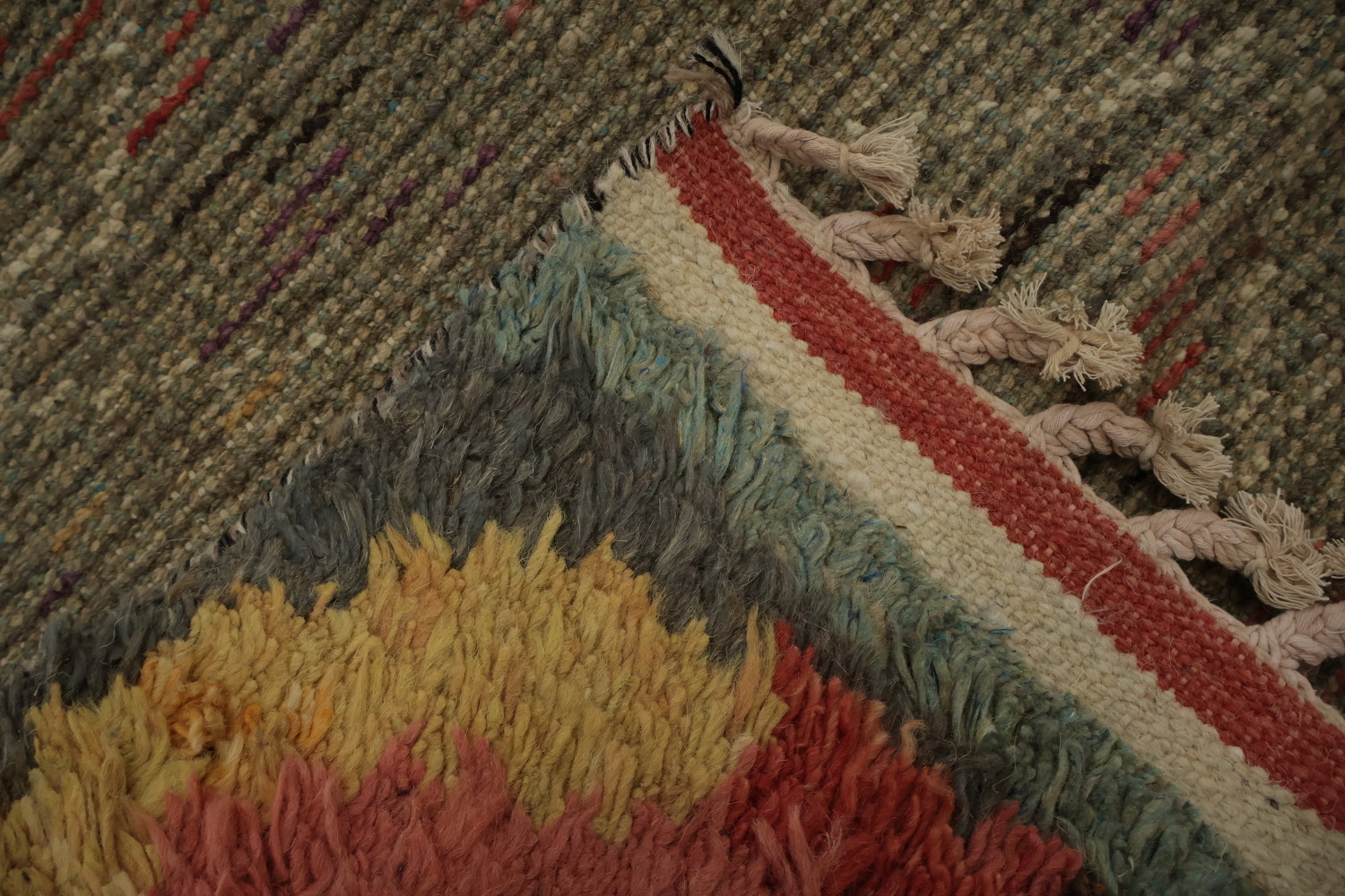 Handmade Moroccan Wool Area Rug 7x11