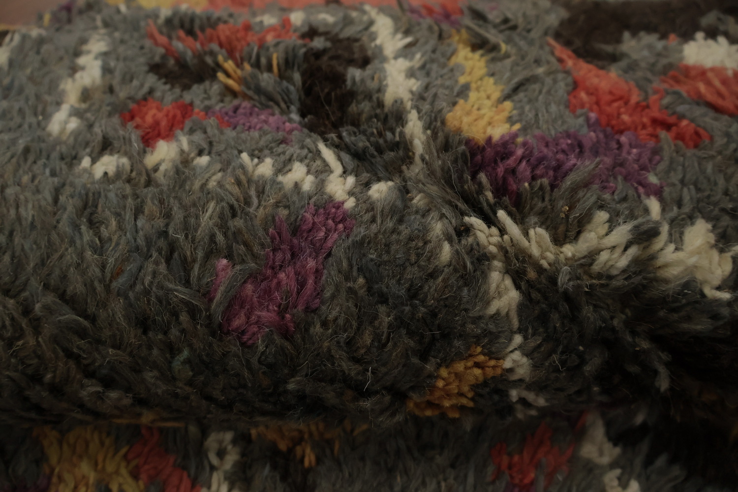 Handmade Moroccan Wool Area Rug 7x11