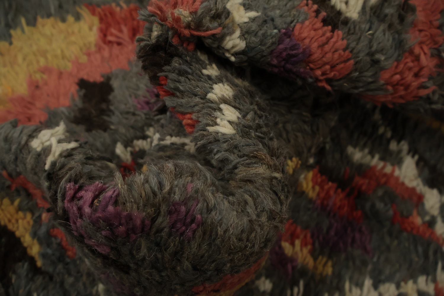Handmade Moroccan Wool Area Rug 7x11
