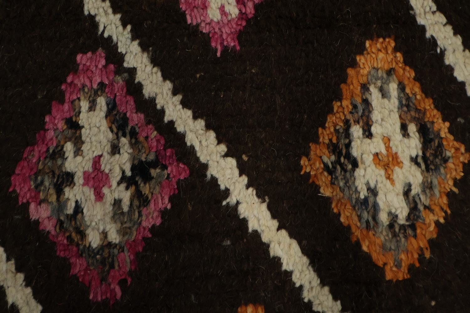 Bohemian Moroccan Large Rug 10x15 with Chevron Patterns