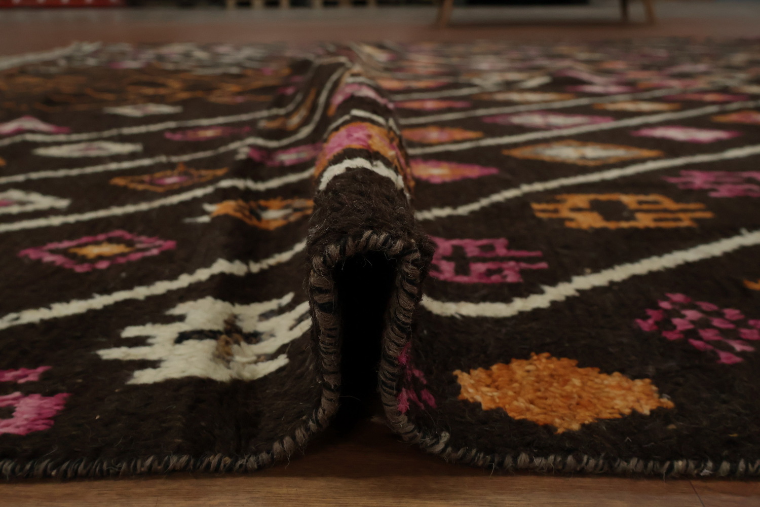 Bohemian Moroccan Large Rug 10x15 with Chevron Patterns