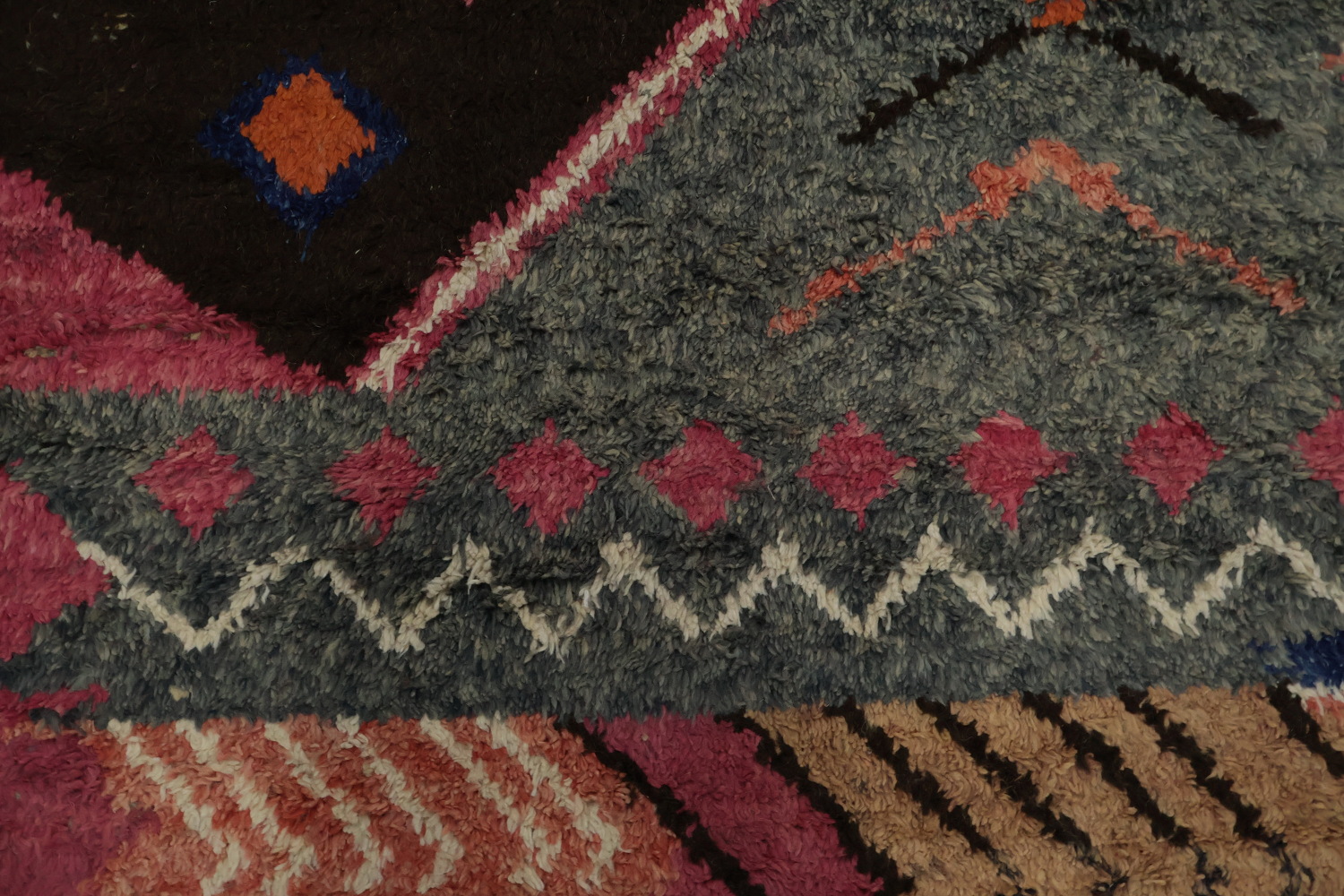 Bohemian Moroccan Large Area Rug 9x13 Diverse Cultural Motifs