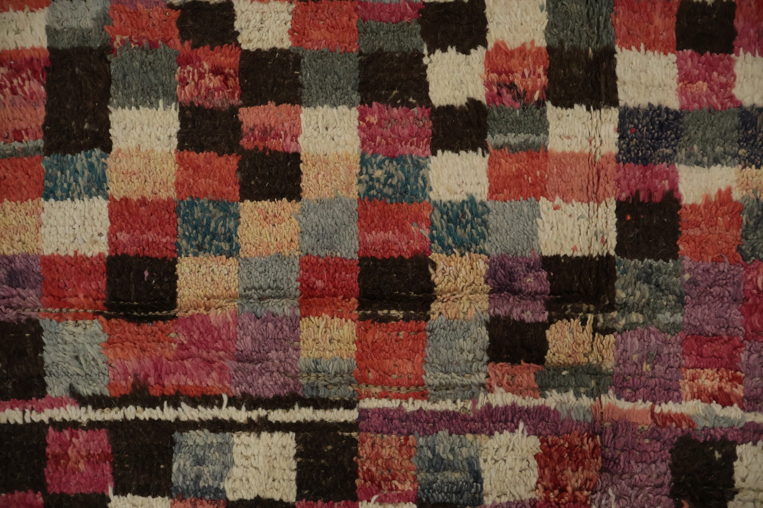 Checkered Moroccan Handmade Area Rug 6x10
