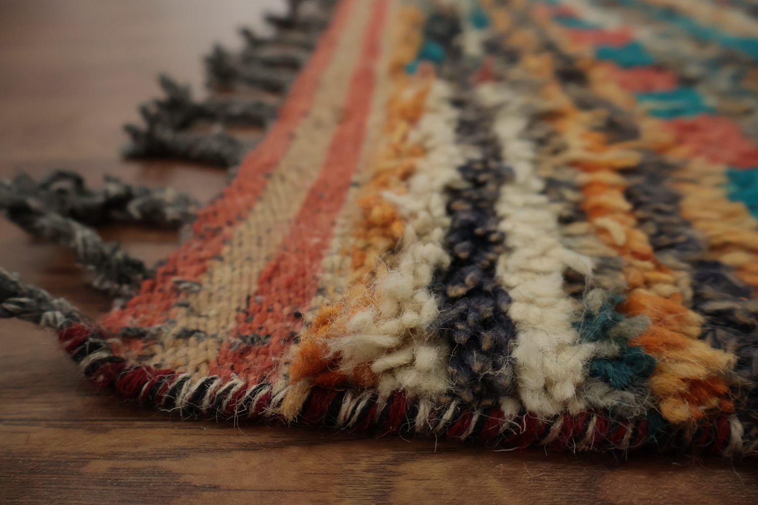 Checkered Moroccan Handmade Area Rug 6x10