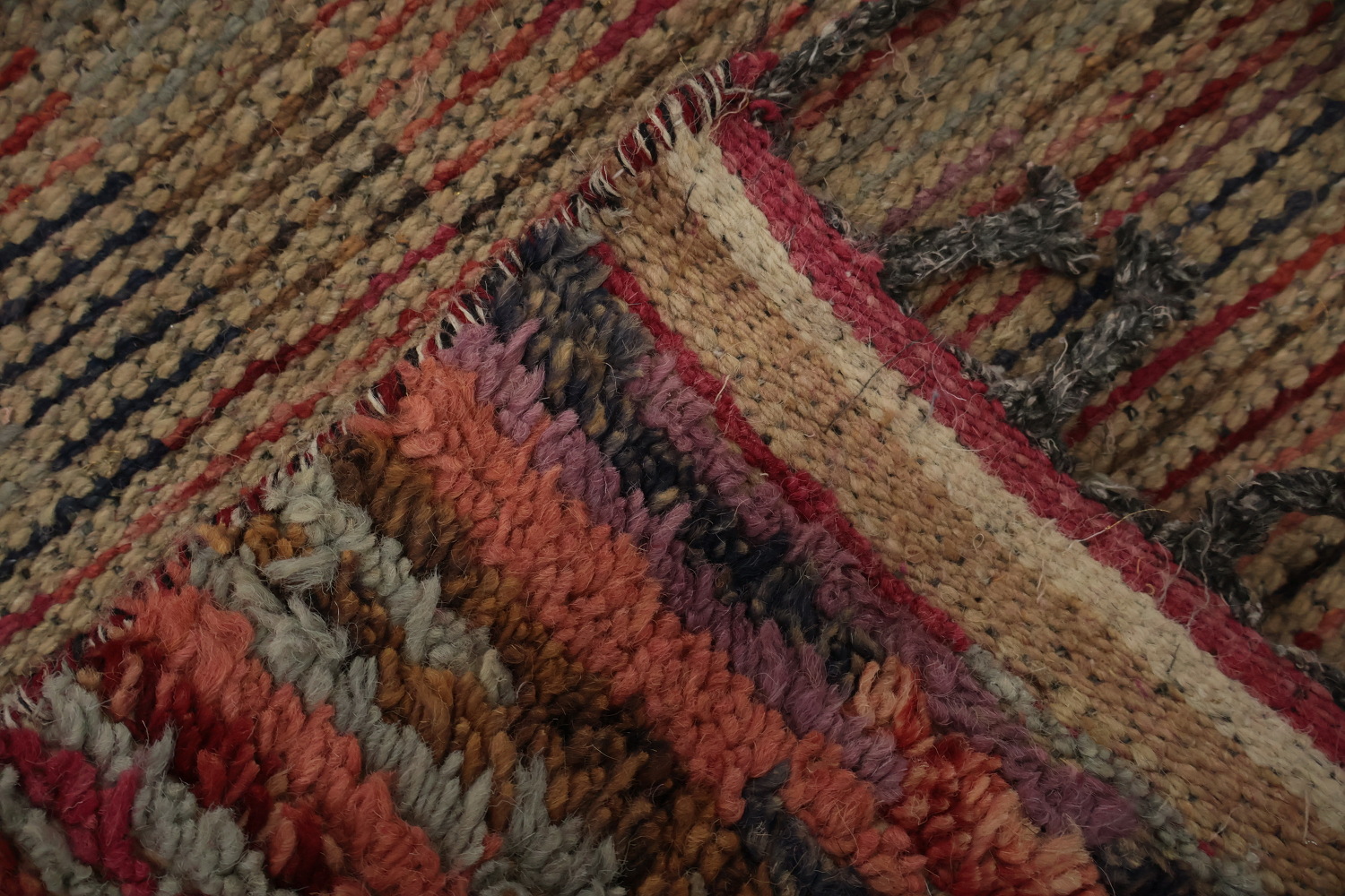 Checkered Moroccan Handmade Area Rug 6x10