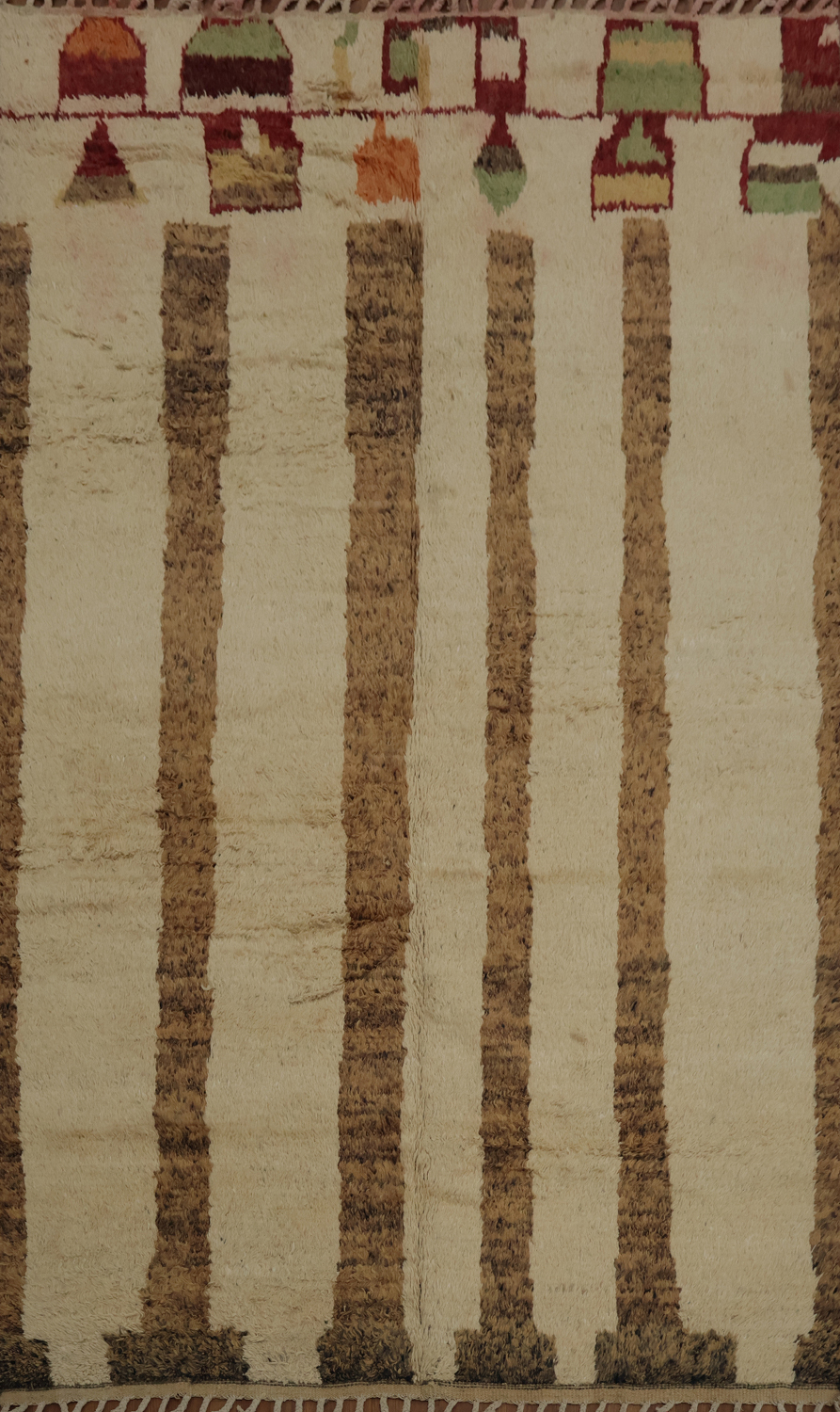 Tribal Handmade Decorative Moroccan Wool Area Rug 7x11