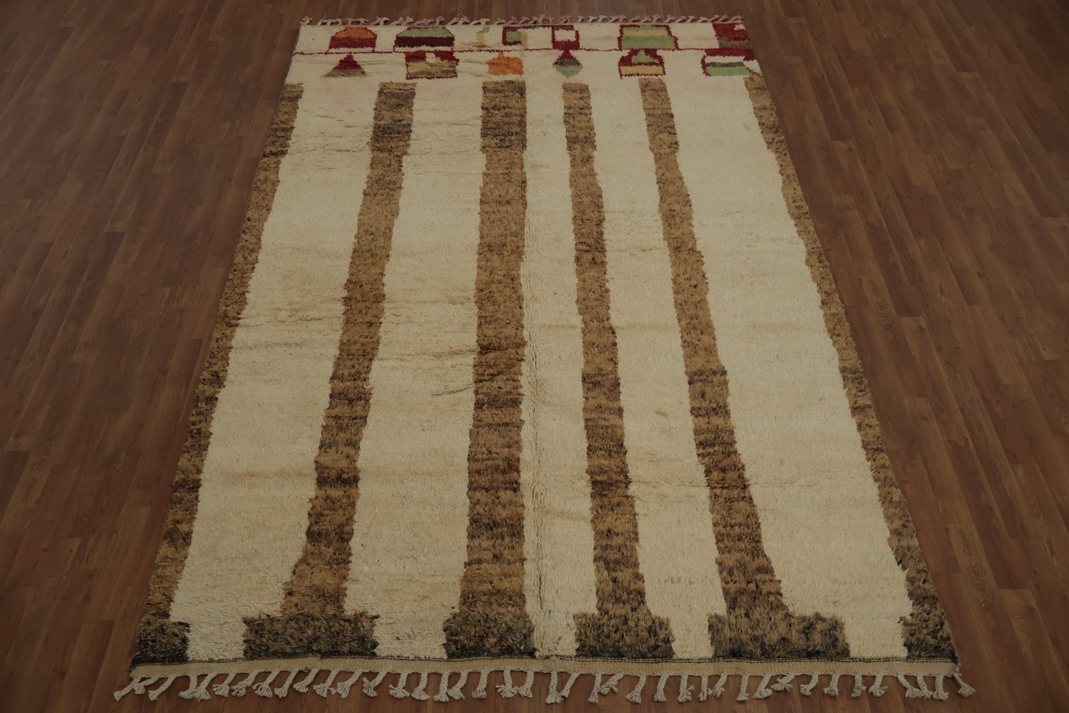 Tribal Handmade Decorative Moroccan Wool Area Rug 7x11