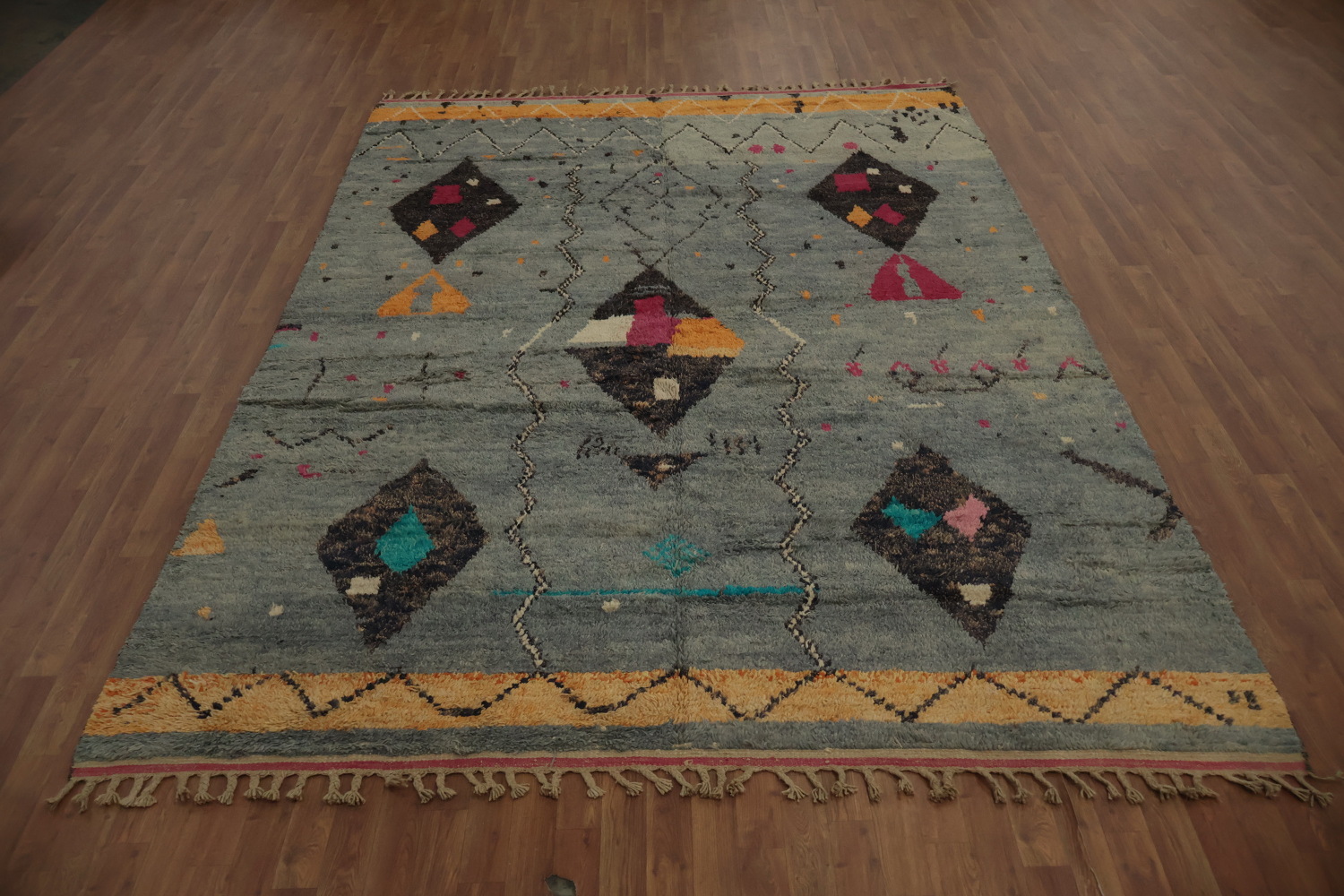 Artisan Geometric Moroccan Area Rug 8x11 Adds Colorful Flair to Rooms