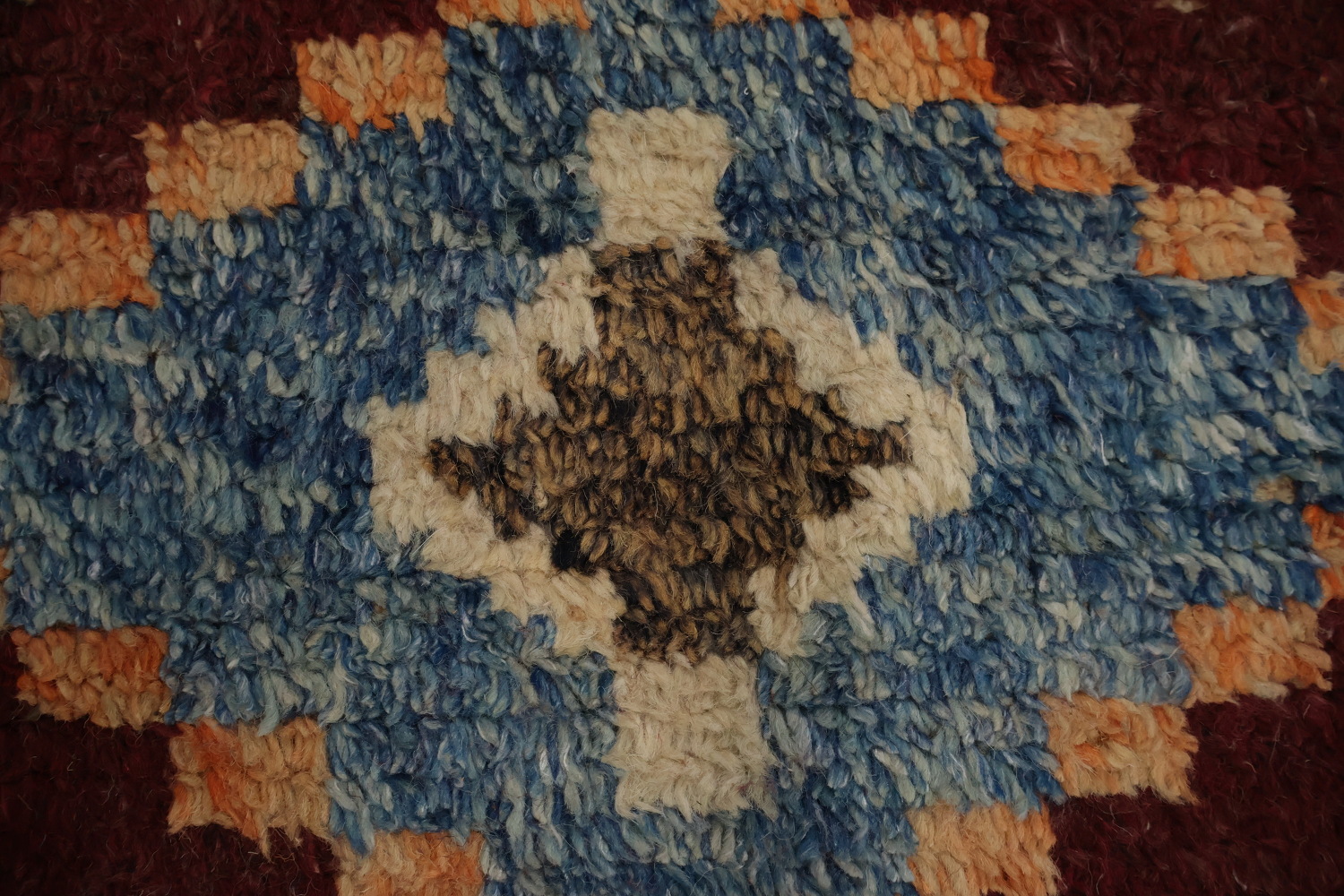 Stunning Geometric Moroccan Large Area Rug 9x13 with Rich Earthy Hues