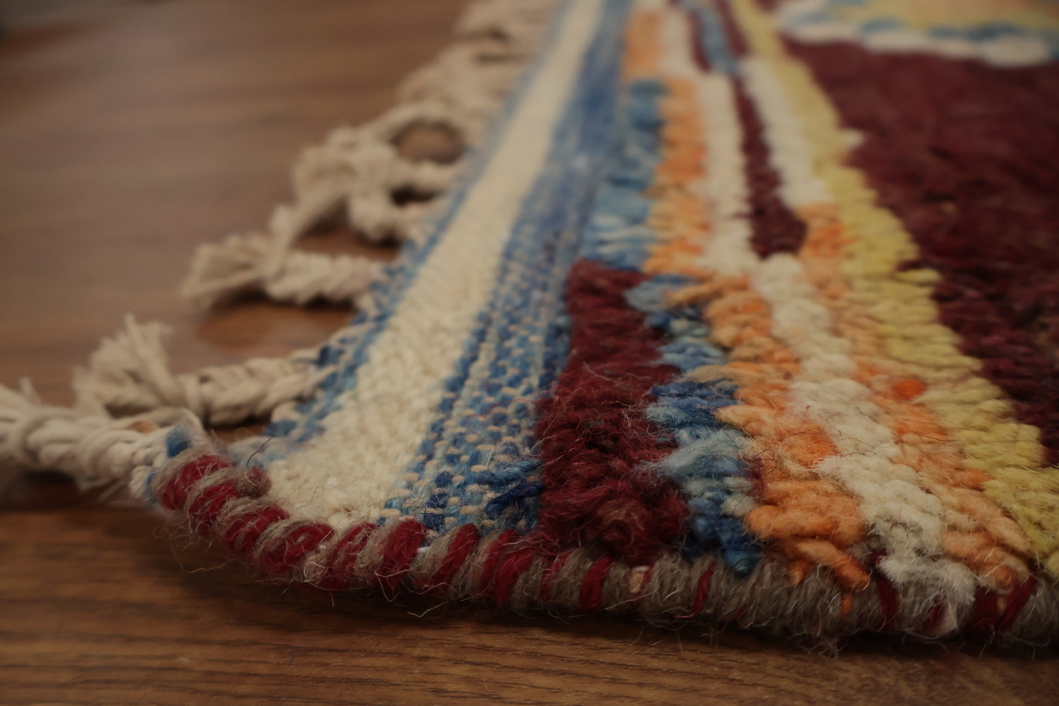 Stunning Geometric Moroccan Large Area Rug 9x13 with Rich Earthy Hues
