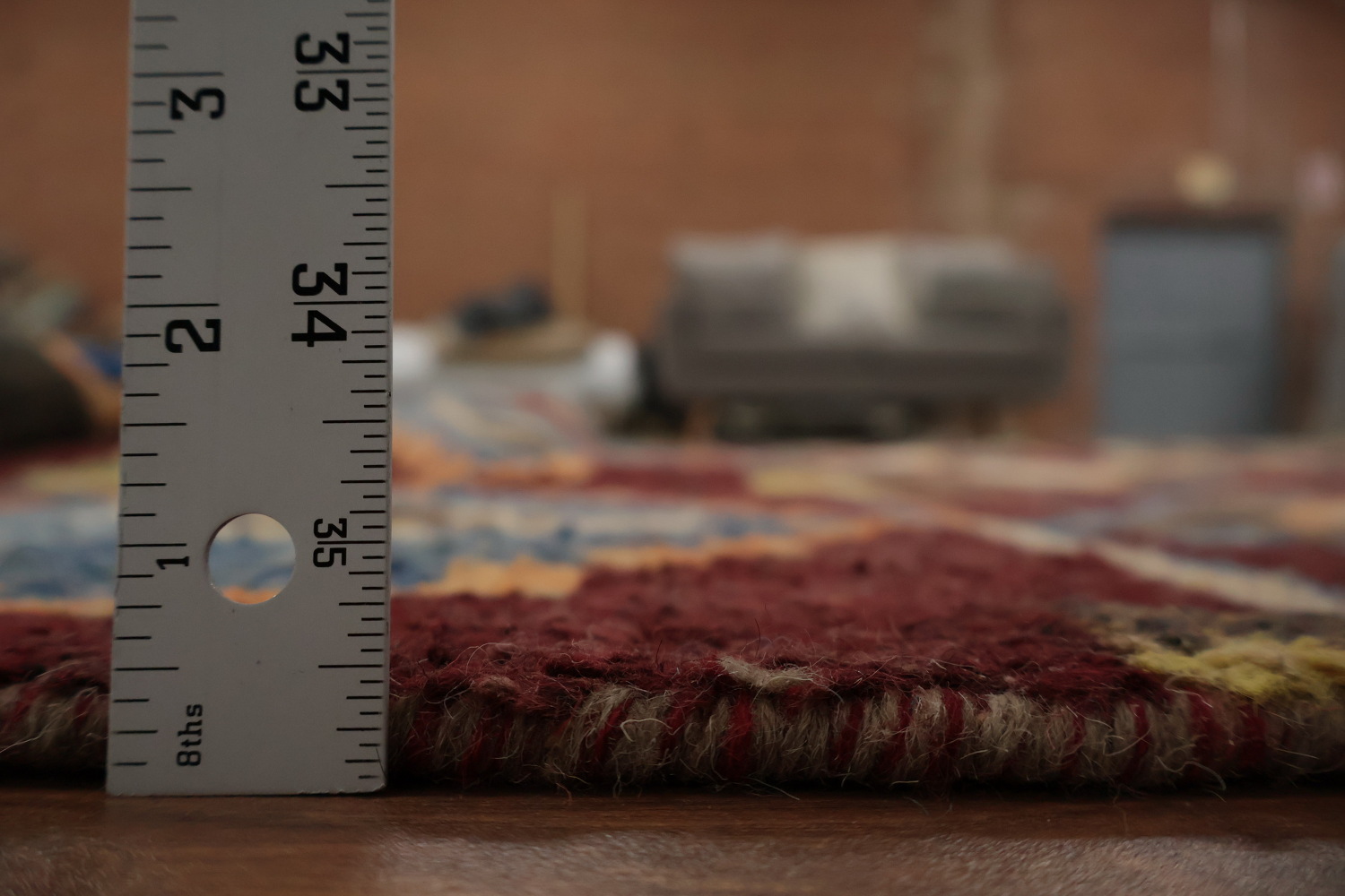 Stunning Geometric Moroccan Large Area Rug 9x13 with Rich Earthy Hues