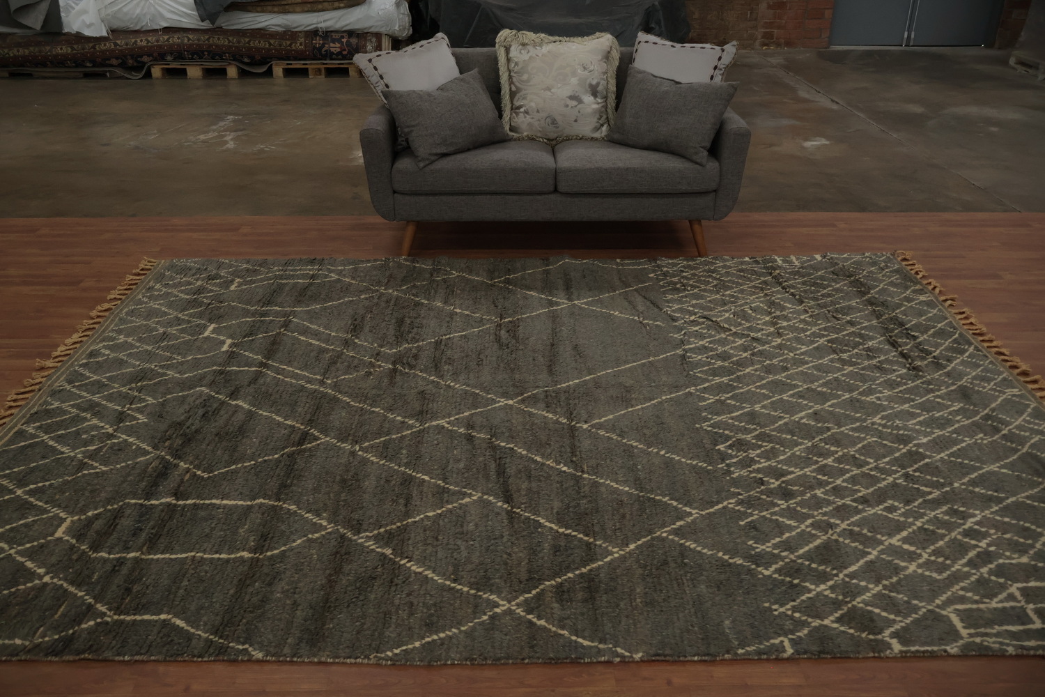 Trellis Moroccan Handmade Area Rug 8x11