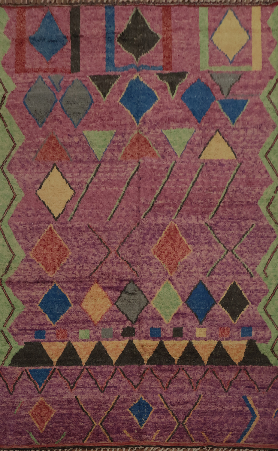 Geometric Moroccan Handmade Area Rug 9x13