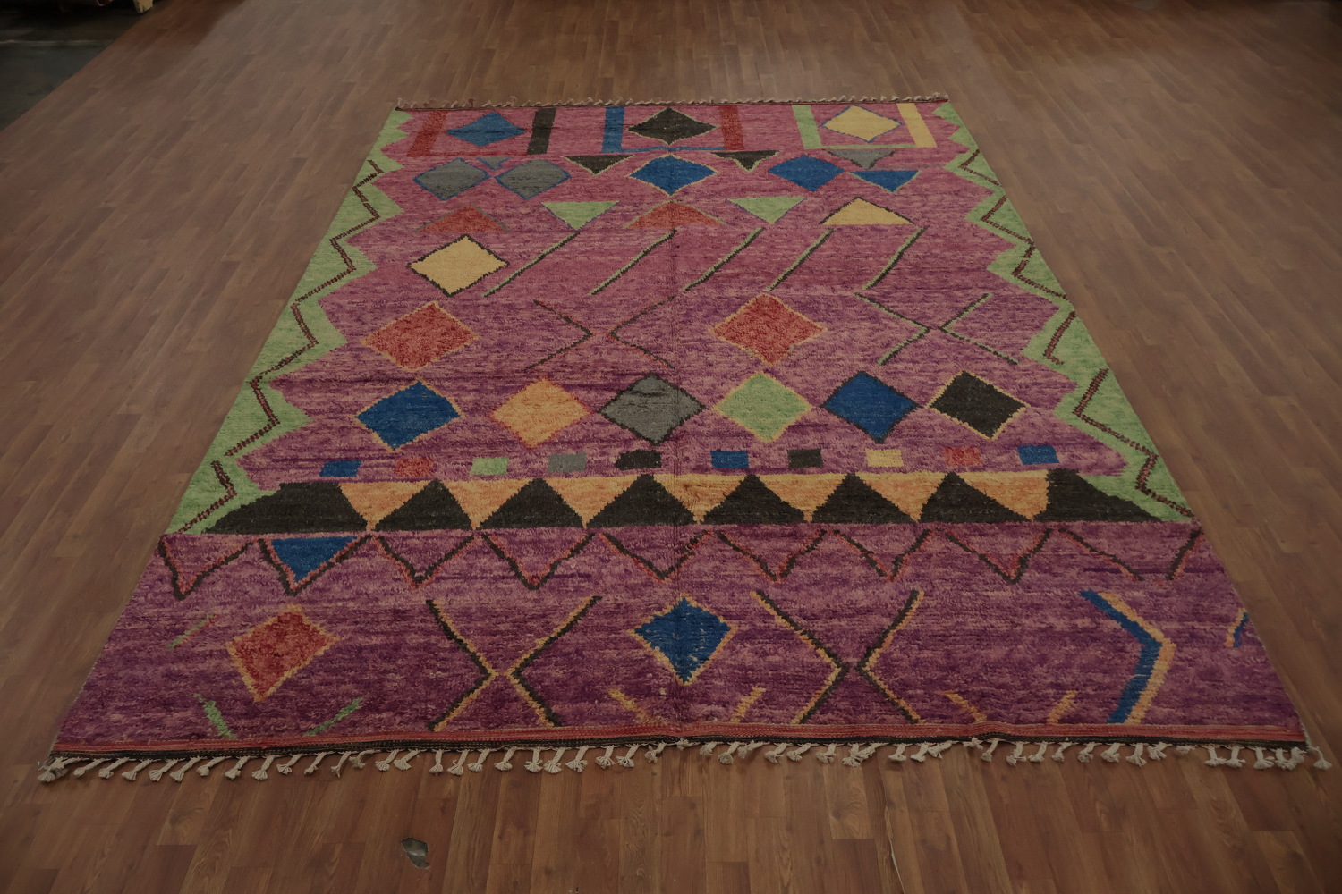 Geometric Moroccan Handmade Area Rug 9x13