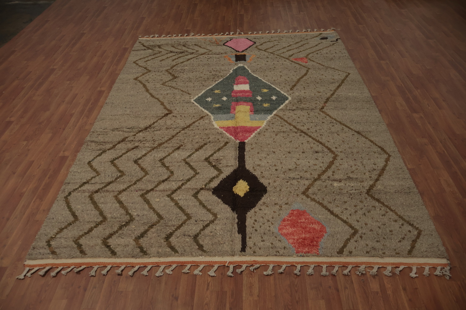 Handmade Moroccan Wool Area Rug 8x11