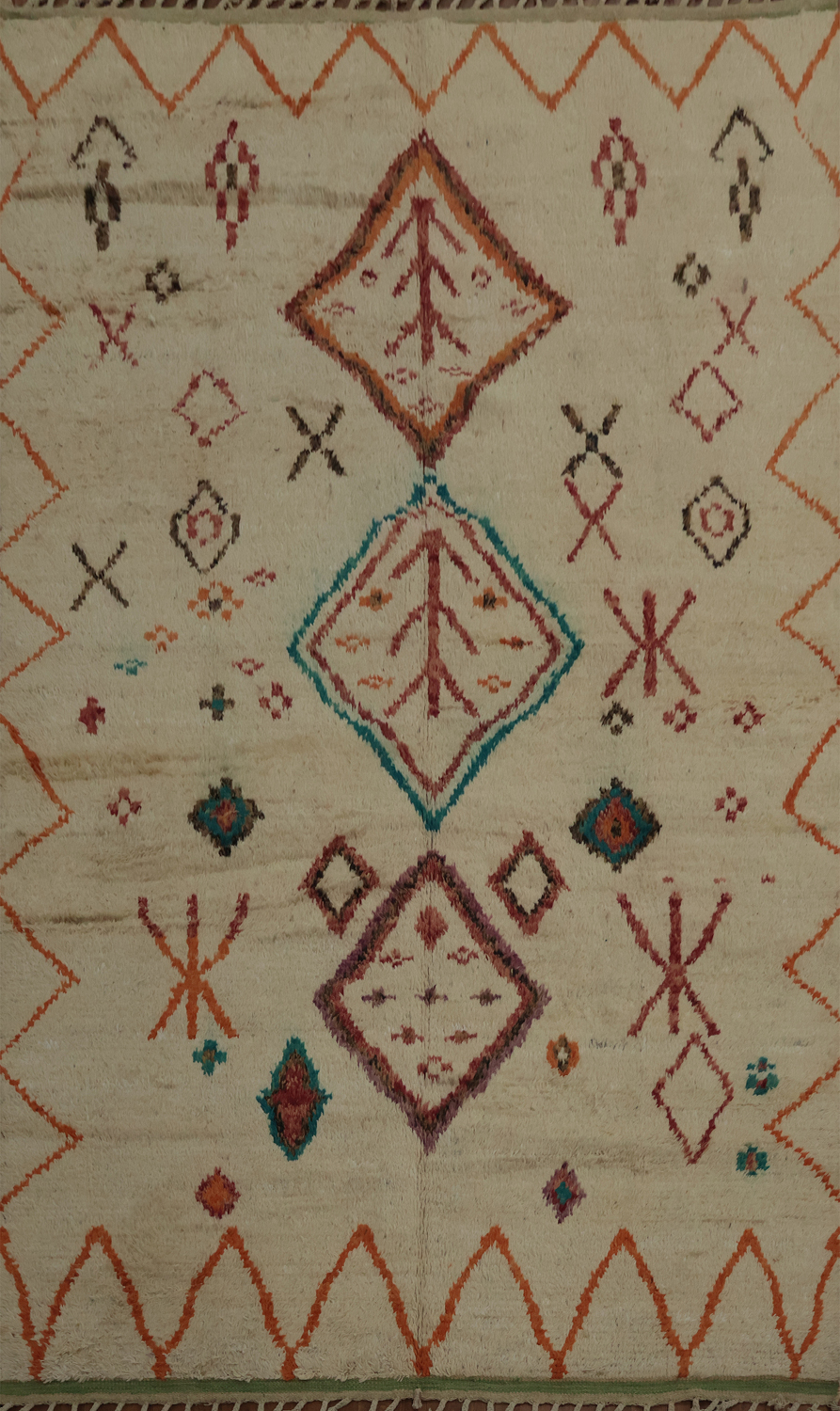 Bohemian Chic Moroccan Area Rug 7x11 for Cozy Interiors