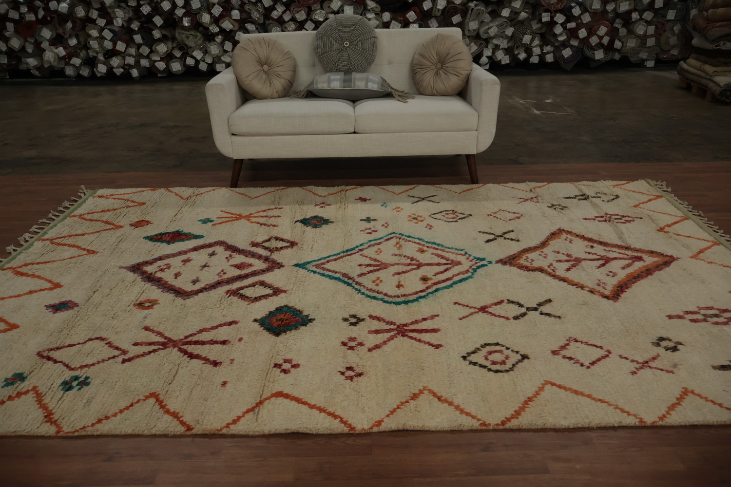 Bohemian Chic Moroccan Area Rug 7x11 for Cozy Interiors