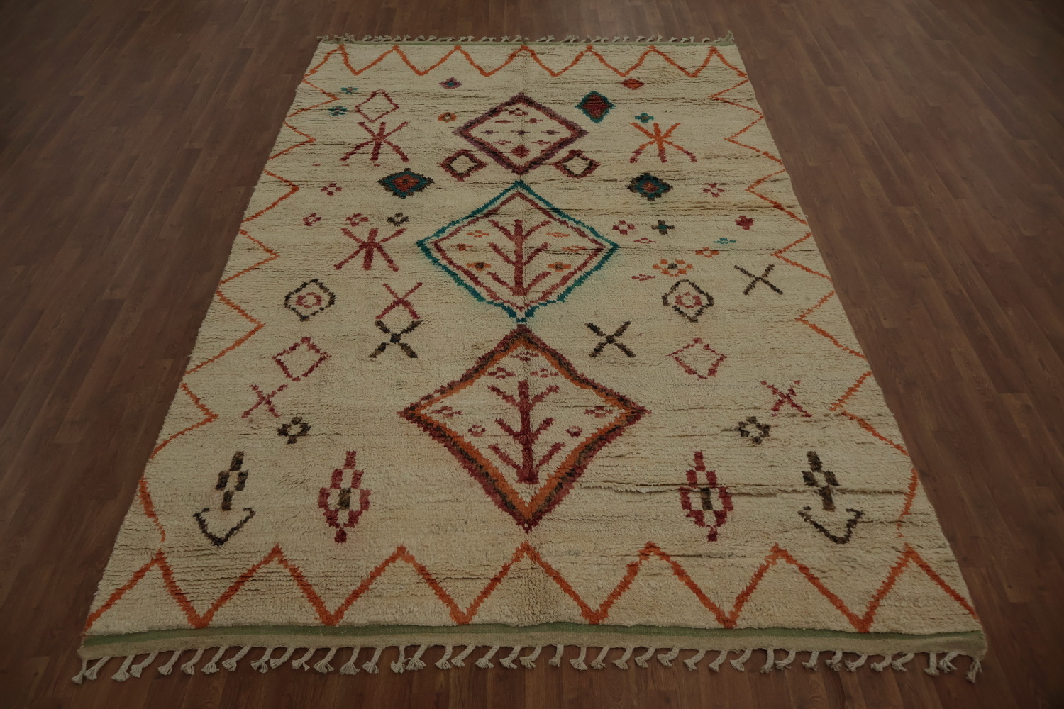 Bohemian Chic Moroccan Area Rug 7x11 for Cozy Interiors