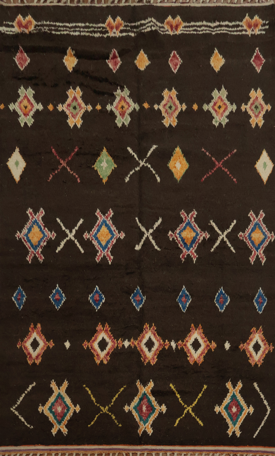 Geometric Moroccan Handmade Area Rug 7x11