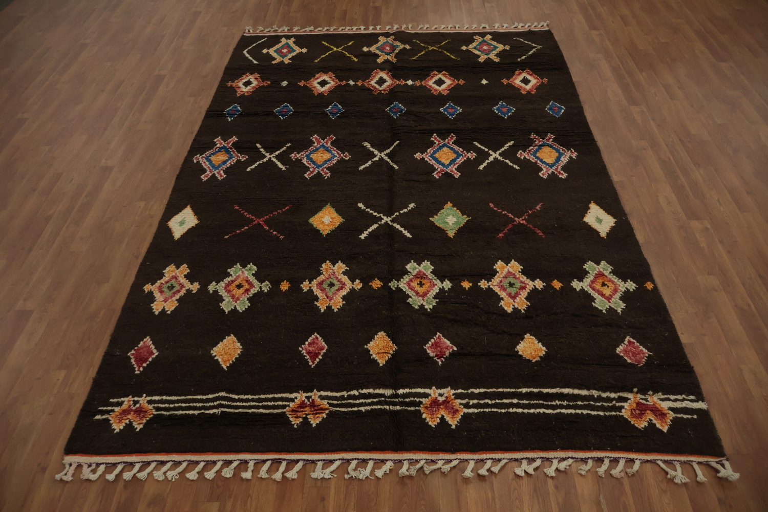 Geometric Moroccan Handmade Area Rug 7x11