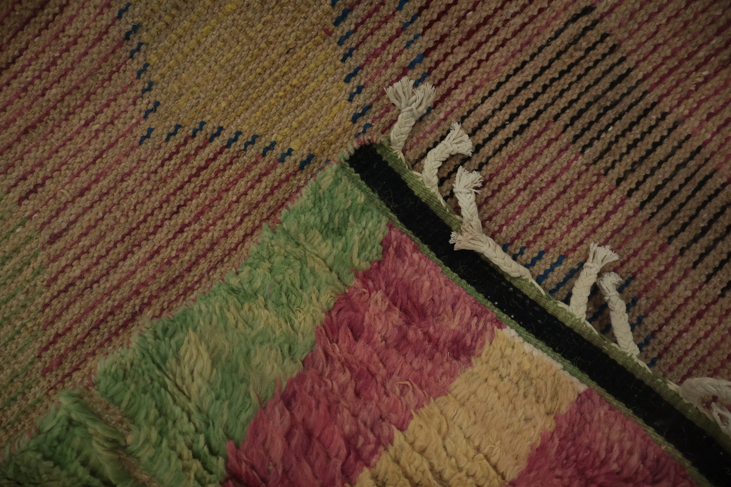 Colorful Moroccan Area Rug 7x11 with Intriguing Geometric Designs