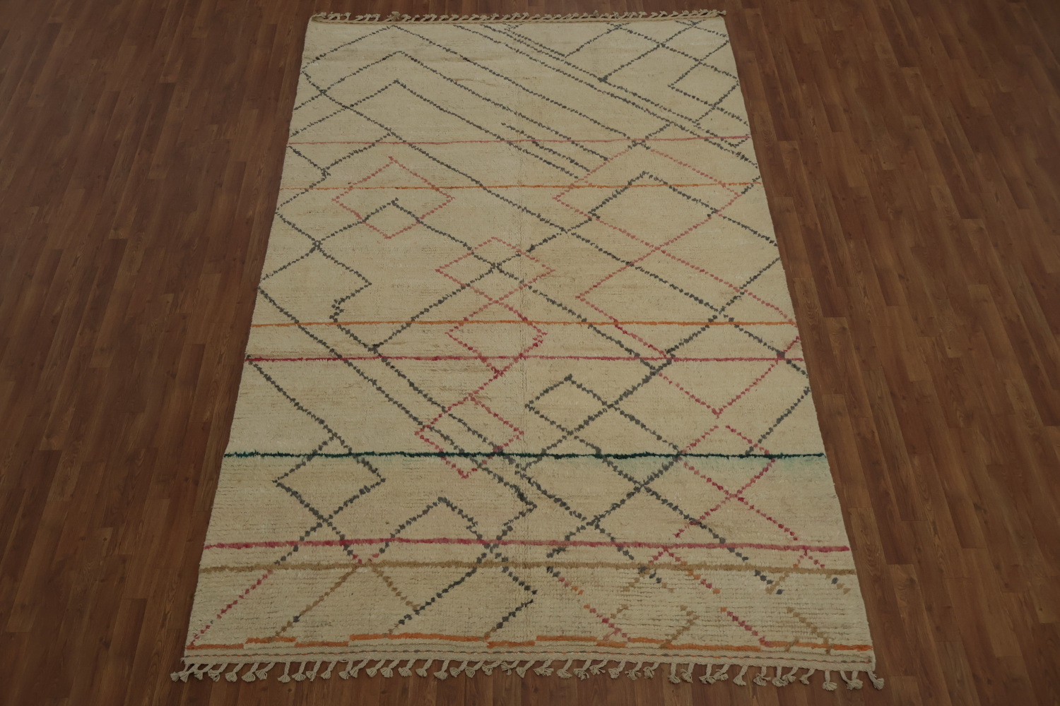 Wool Moroccan Handmade Area Rug 7x11