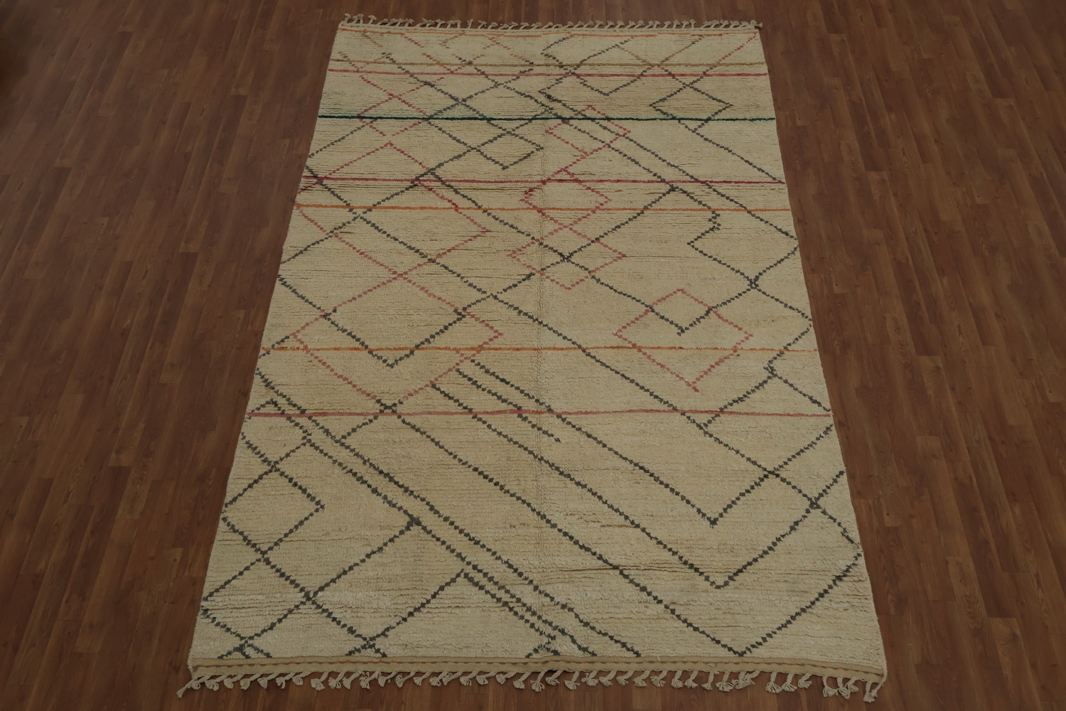 Wool Moroccan Handmade Area Rug 7x11