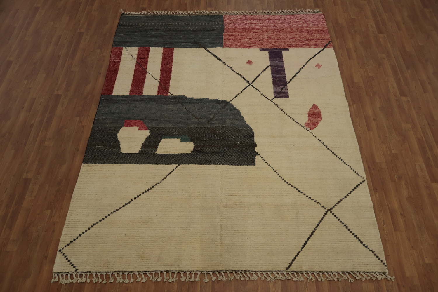 Handmade Moroccan Wool Area Rug 8x10