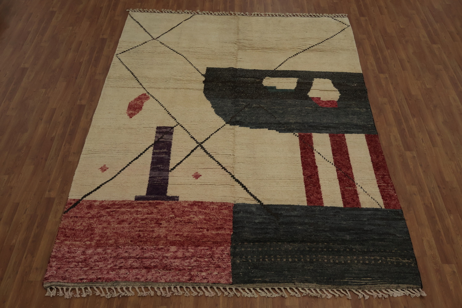 Handmade Moroccan Wool Area Rug 8x10