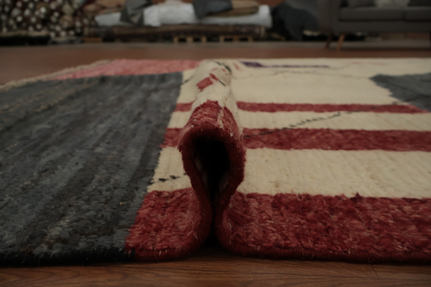 Handmade Moroccan Wool Area Rug 8x10