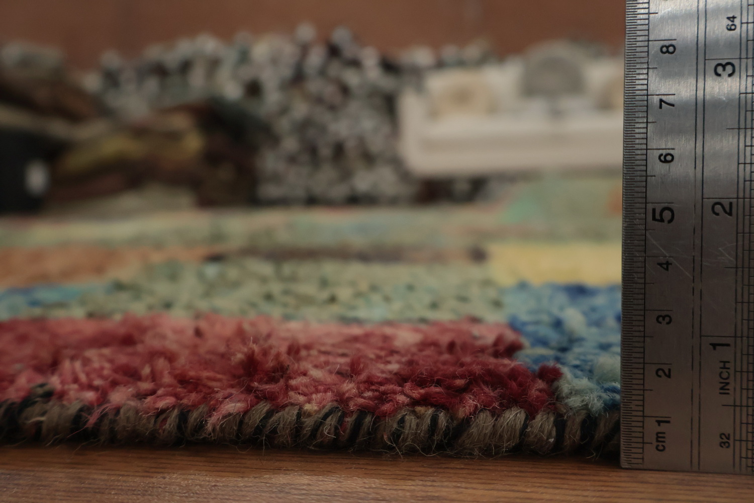 Add a Splash of Color with This Geometric Moroccan Area Rug 7x11
