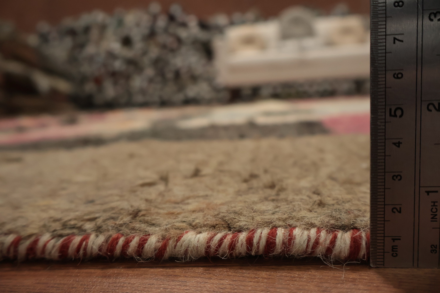 Modern Art Moroccan Wool Area Rug 7x11 to Enhance Living Room Decor