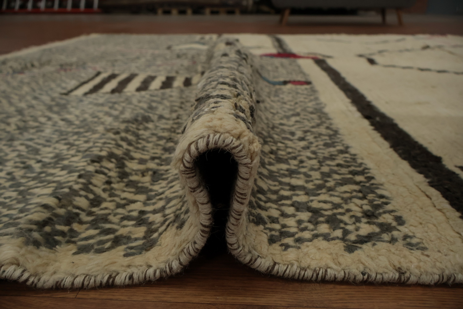 Handmade Moroccan Wool Area Rug 9x13