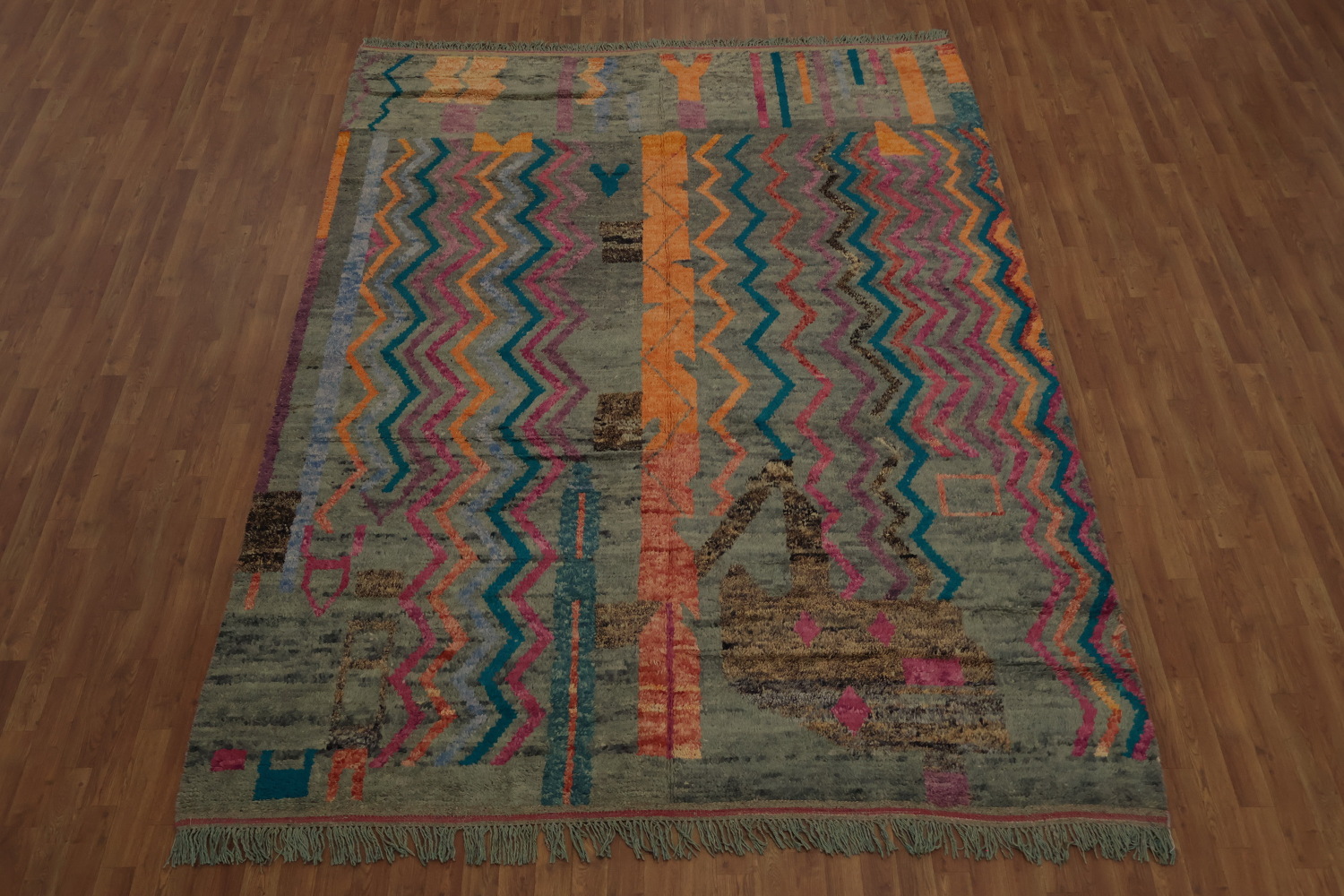 Chevron Moroccan Oriental Area Rug 8x11