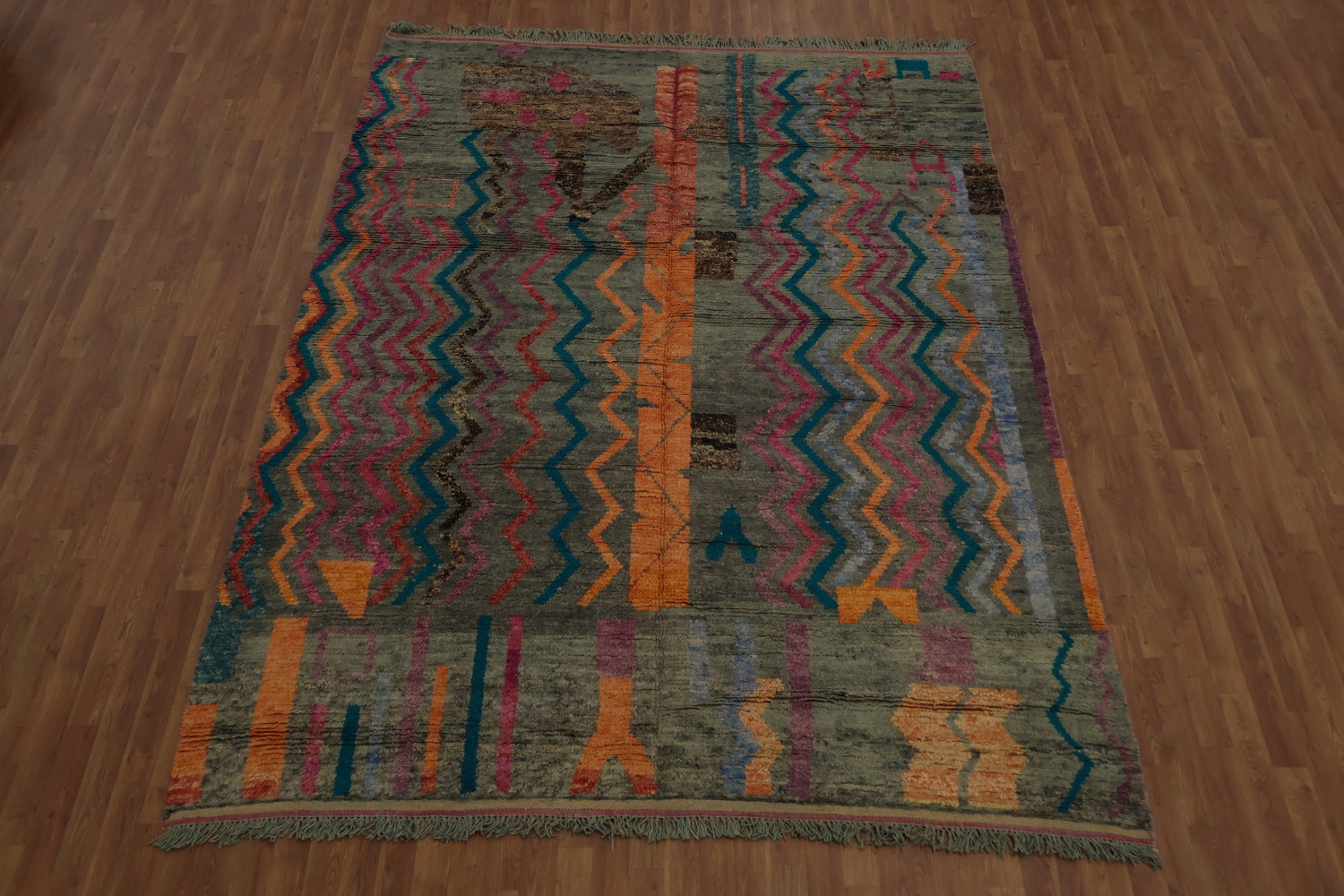 Chevron Moroccan Oriental Area Rug 8x11