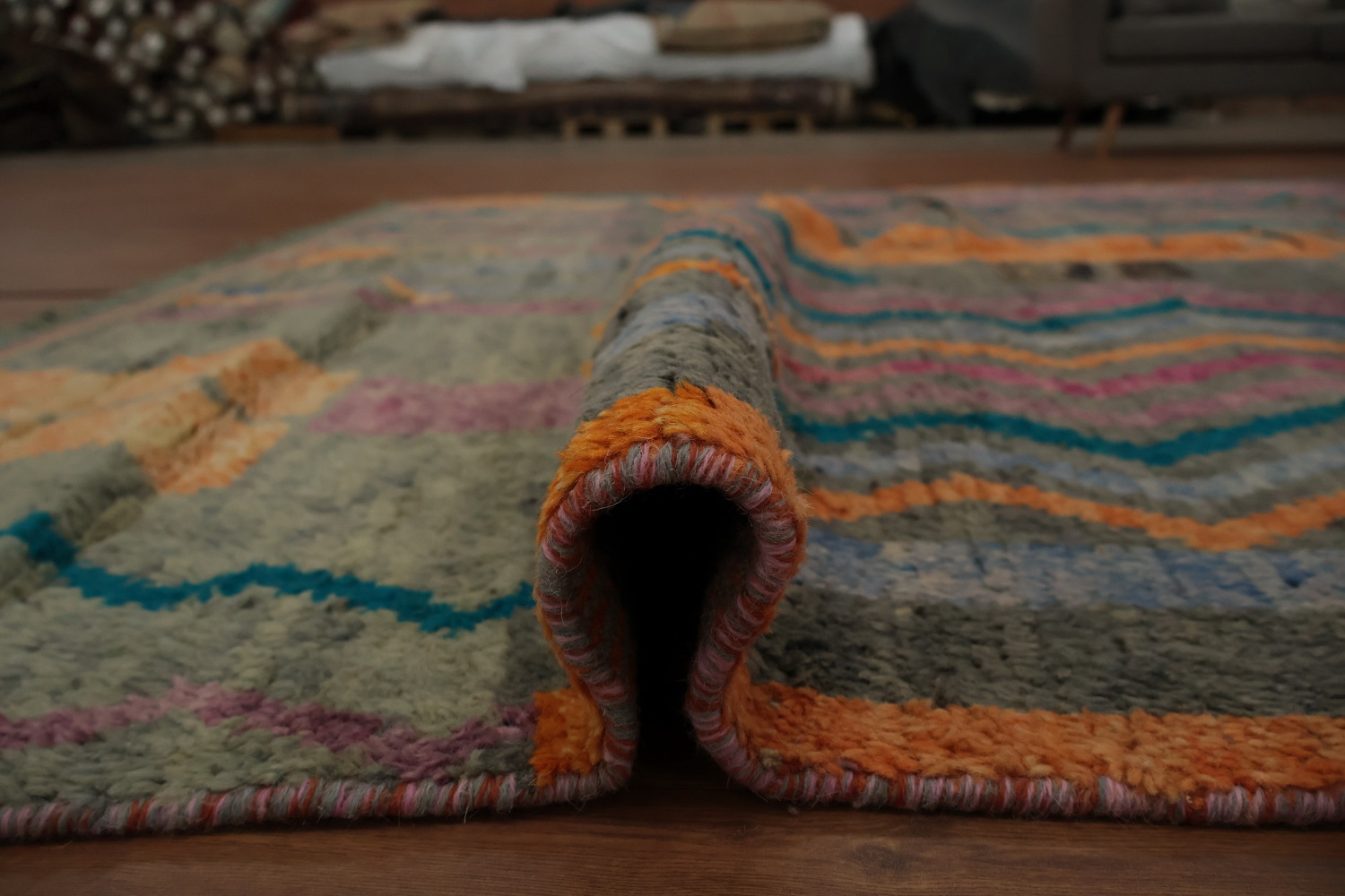 Chevron Moroccan Oriental Area Rug 8x11