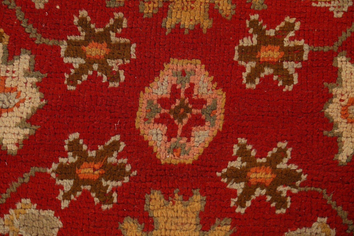 Antique Vegetable Dye Oushak Oriental Area Rug 10x14