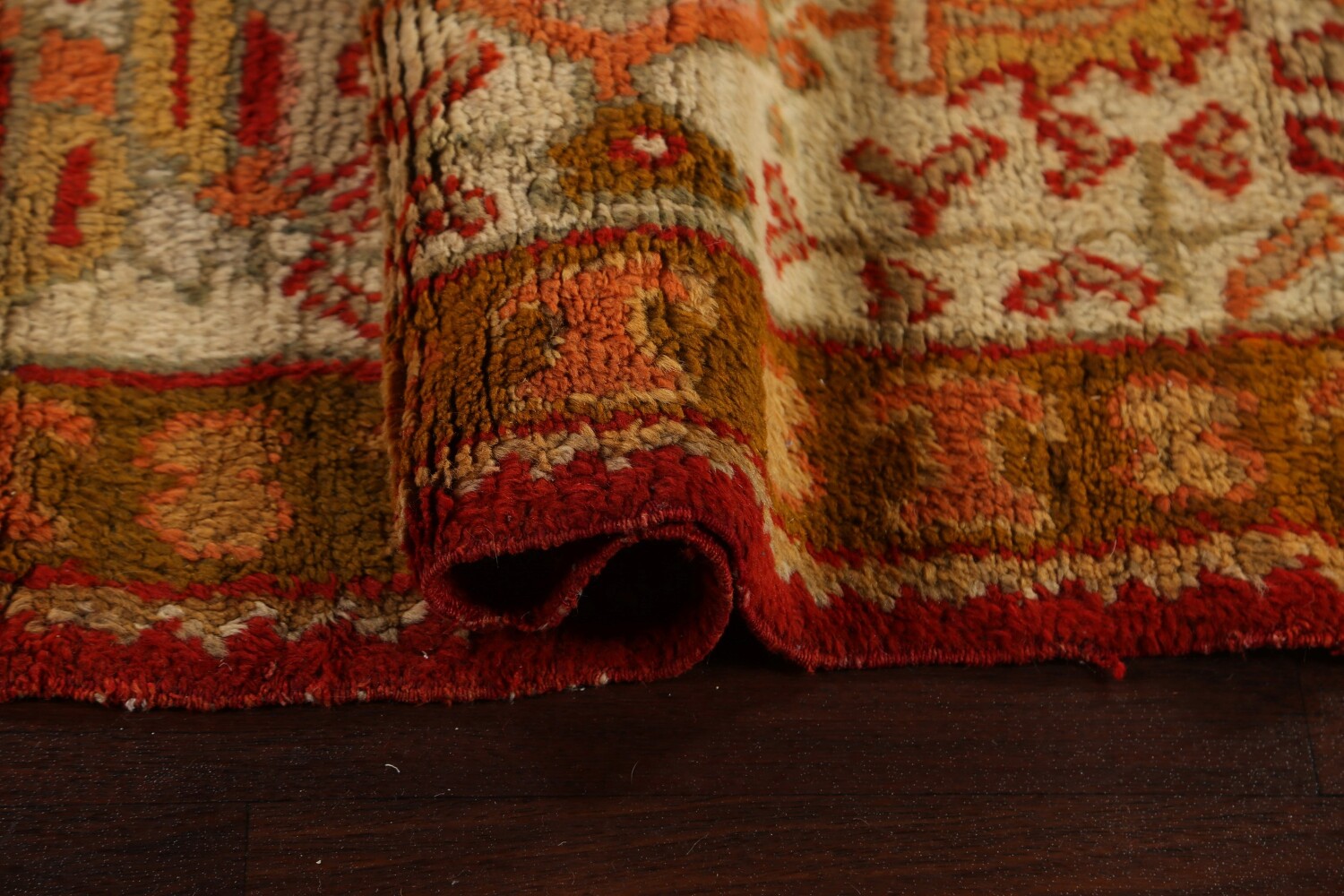 Antique Vegetable Dye Oushak Oriental Area Rug 10x14