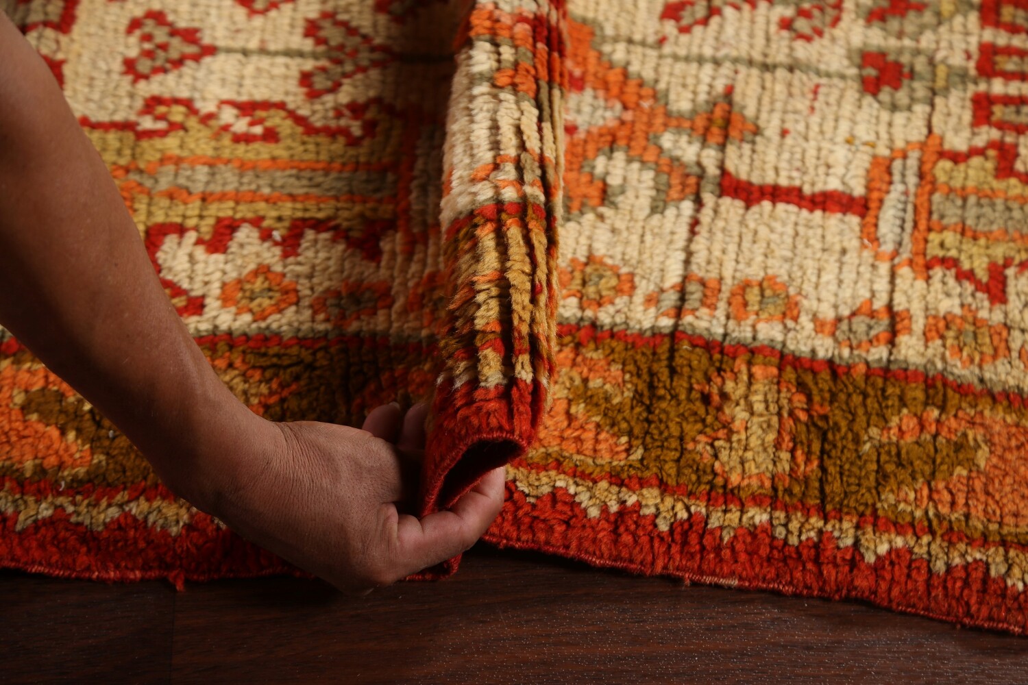 Antique Vegetable Dye Oushak Oriental Area Rug 10x14