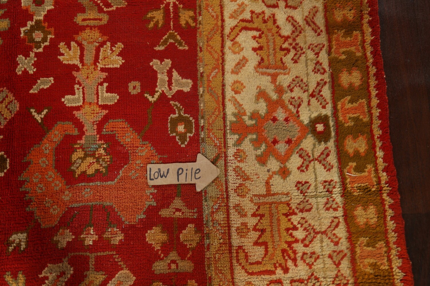 Antique Vegetable Dye Oushak Oriental Area Rug 10x14