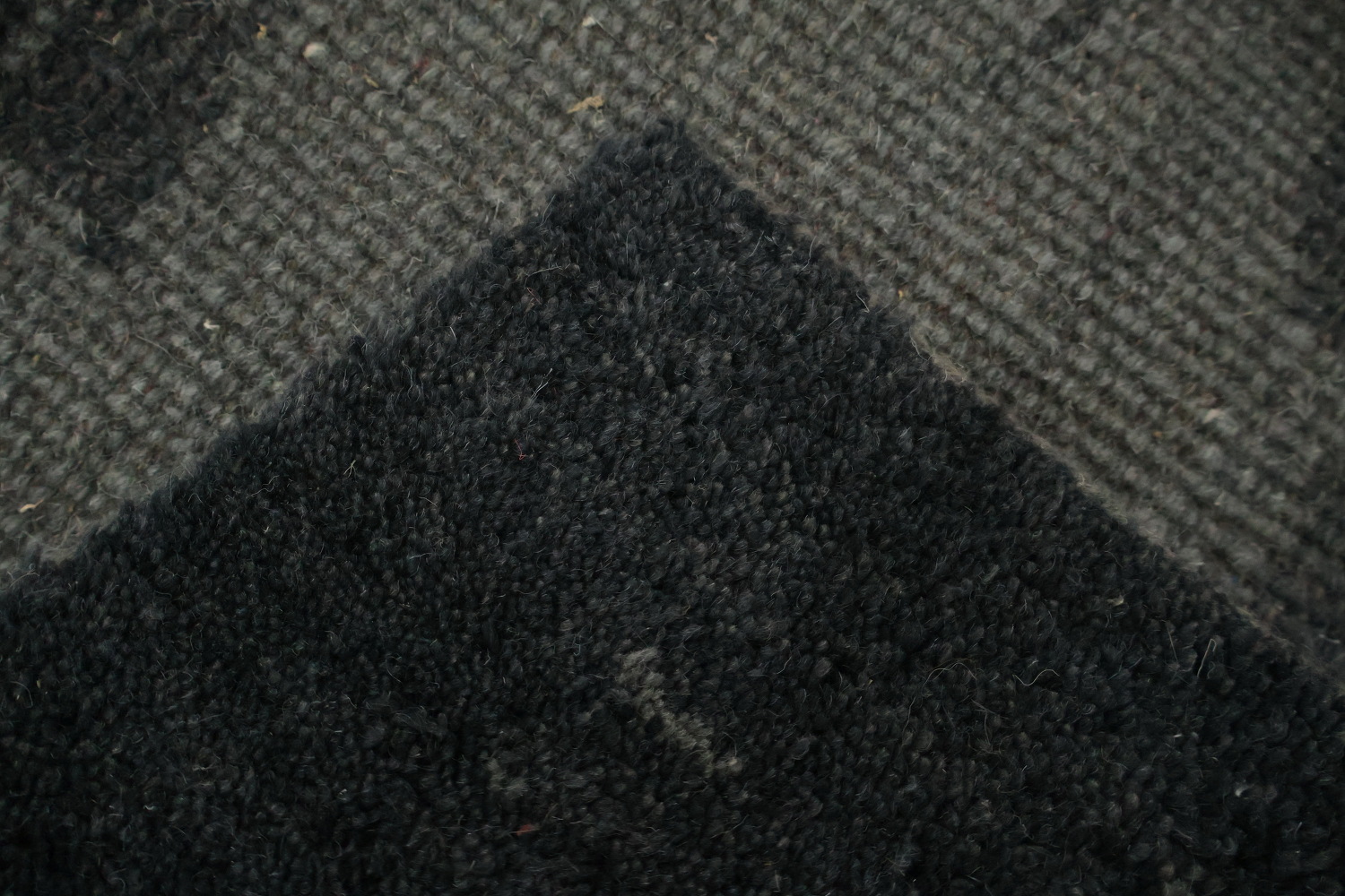 Abstract Large Area Rug 10x14 in Soothing Blue and Warm Grey Tones