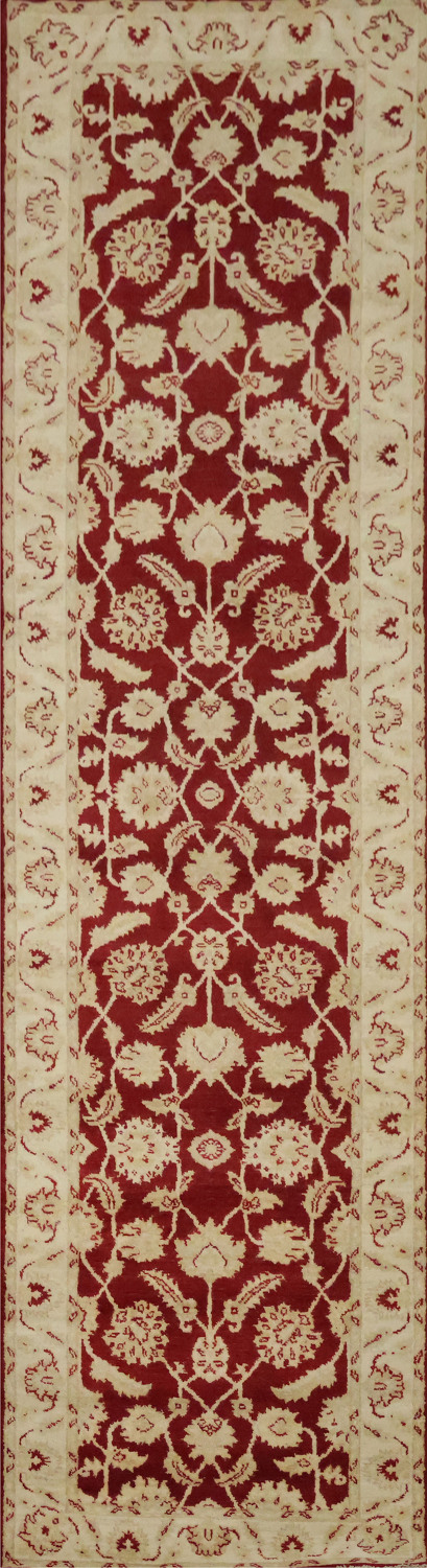 Vegetable Dye Peshawar Chobi Oriental Runner Rug 3x10