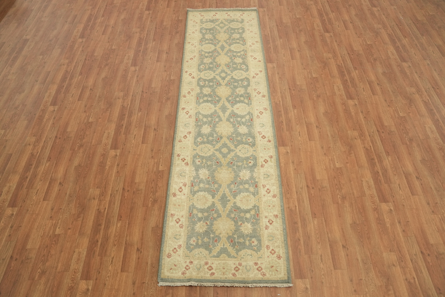 Vegetable Dye Peshawar Chobi Oriental Runner Rug 3x10