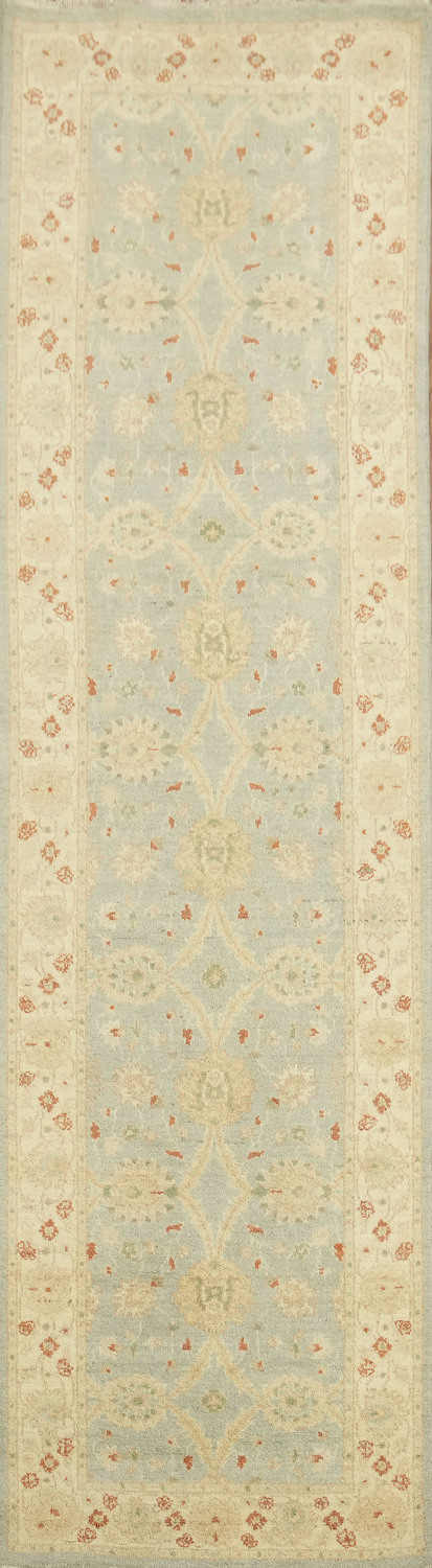 Vegetable Dye Peshawar Chobi Oriental Runner Rug 3x10